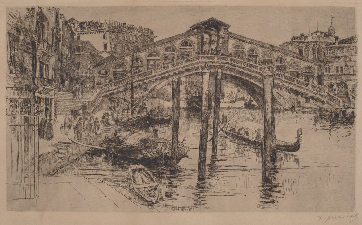 Rialto v Benátkách od Frank Duveneck