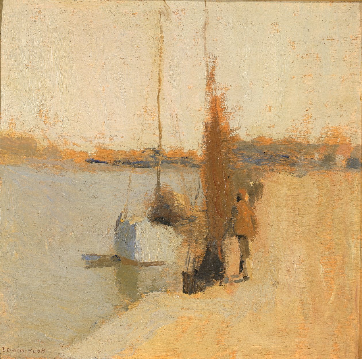 Rybářská loď, n.d. od Frank Edwin Scott