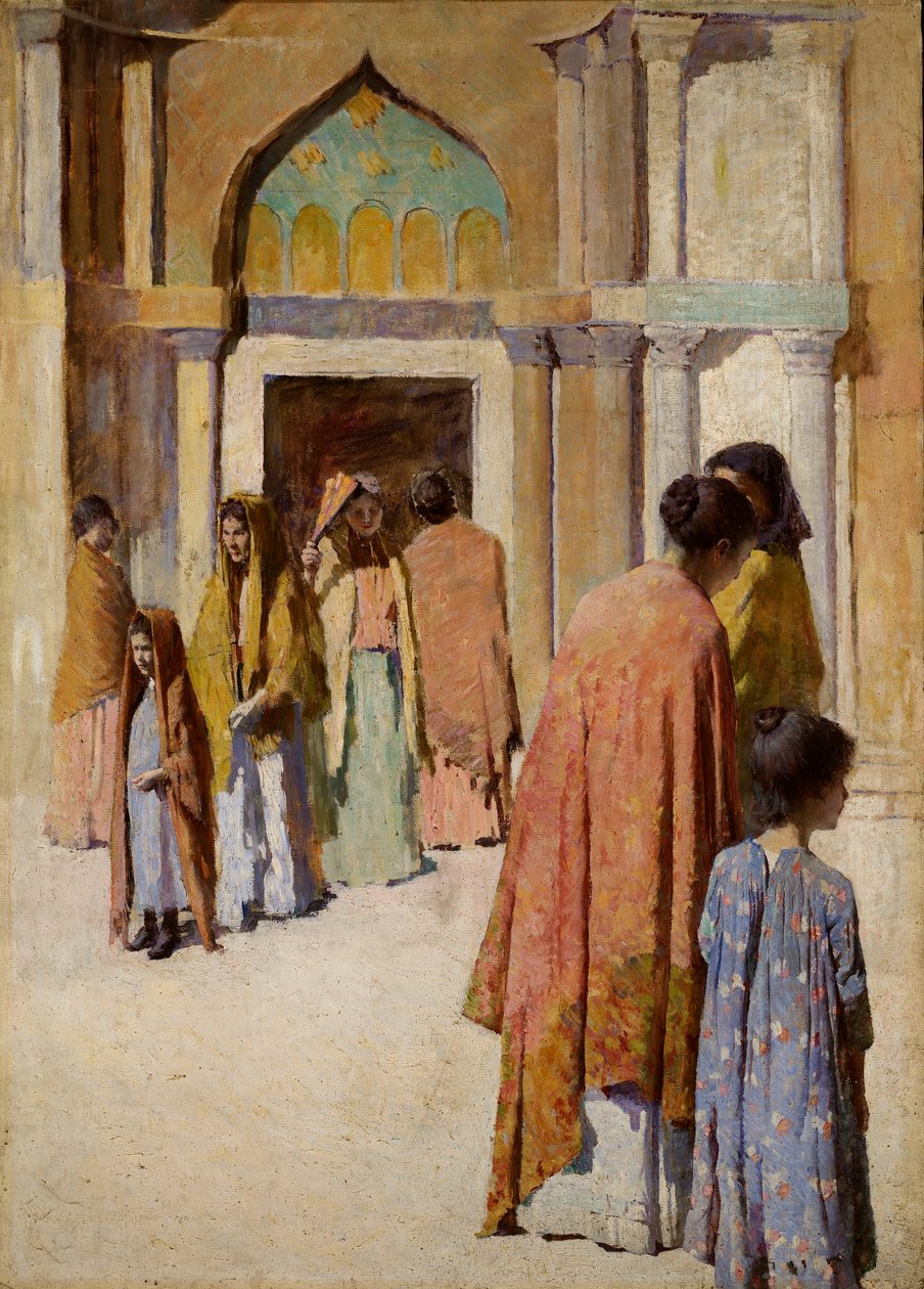 Femmes pres des Escaliers no. I od Frank Edwin Scott