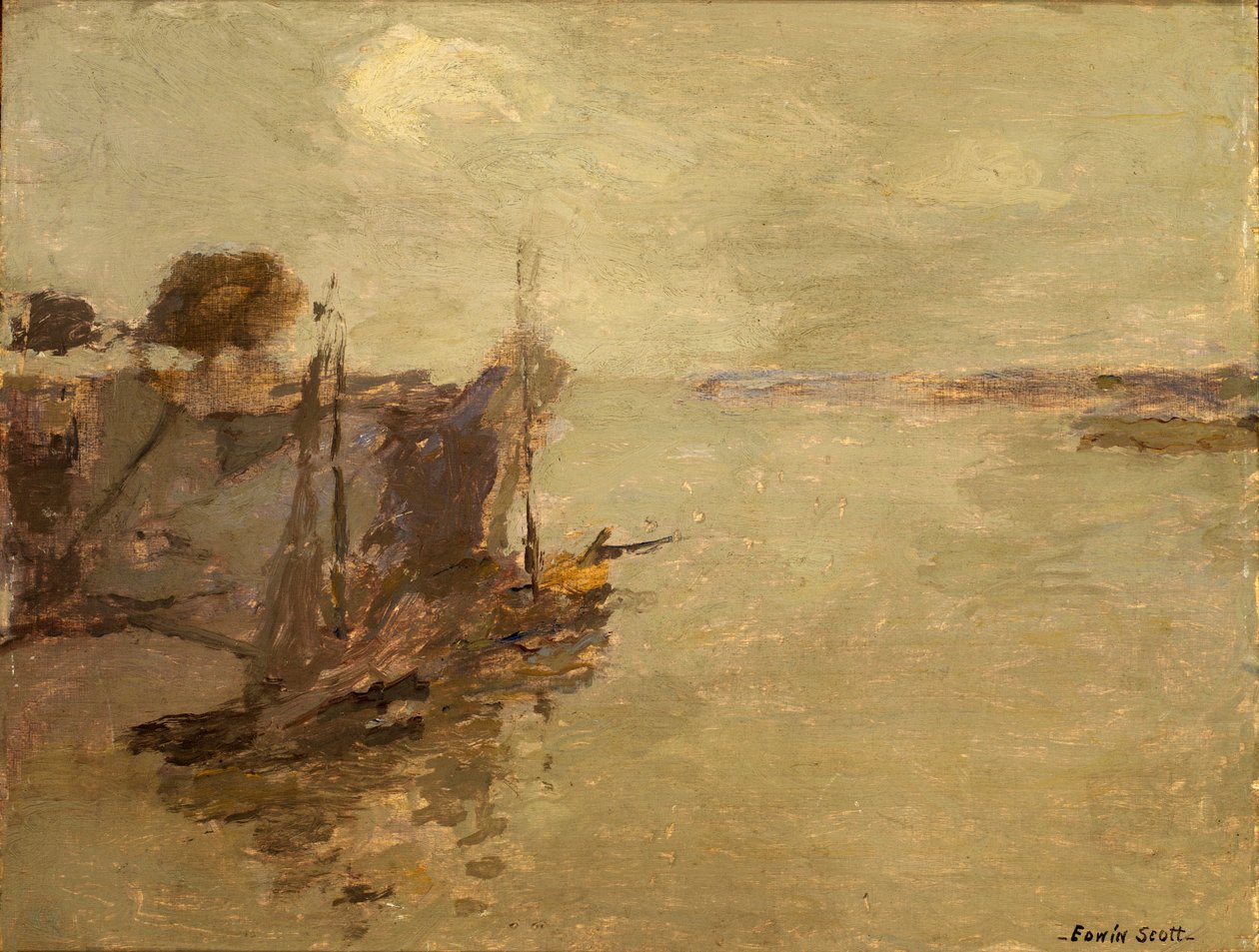 Honfleur Rybářské lodě č. 2, n.d. od Frank Edwin Scott