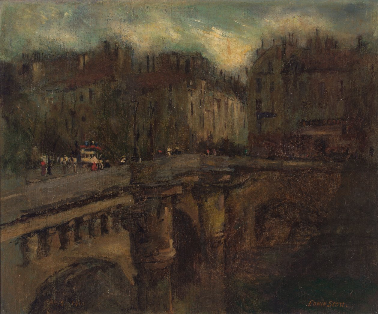 Modrá hodina v Paříži, n. d. od Frank Edwin Scott
