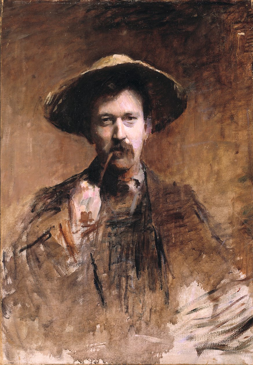 Portrét samotného malíře, n.d. od Frank Edwin Scott