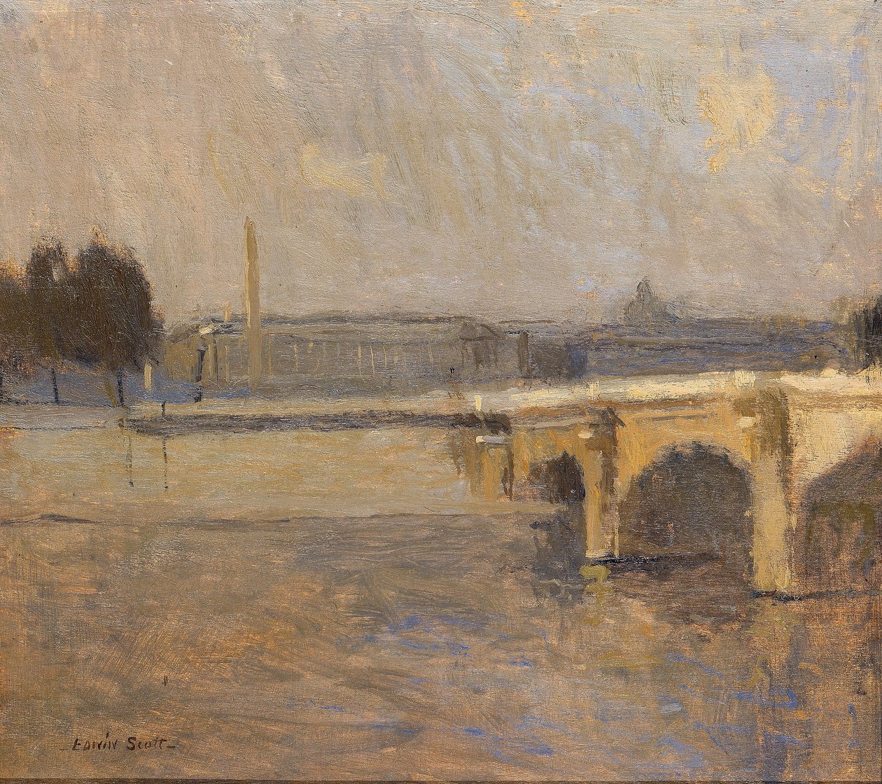 Seina v Paříži, Pont de la Concorde od Frank Edwin Scott