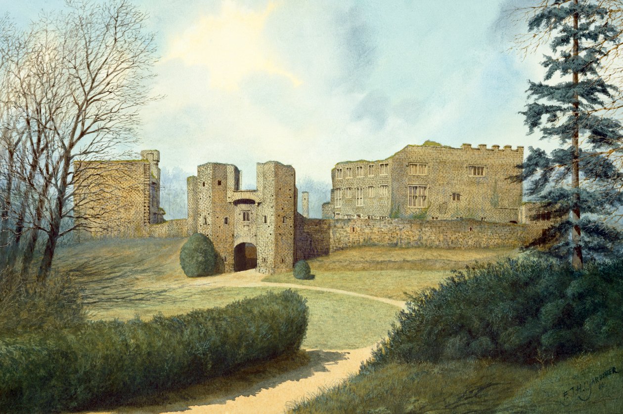 Hrad Berry Pomeroy, 15. století, c1990-2010 od Frank Gardiner