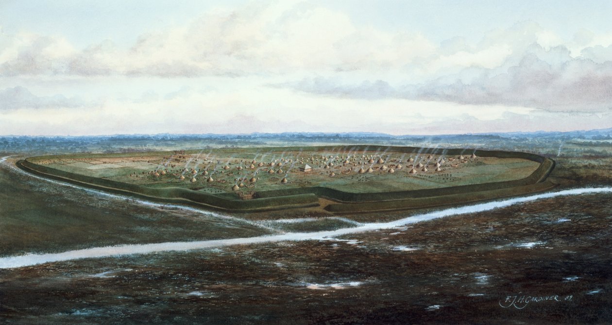 Uphall Camp, Londýn, c100 př.nl. od Frank Gardiner
