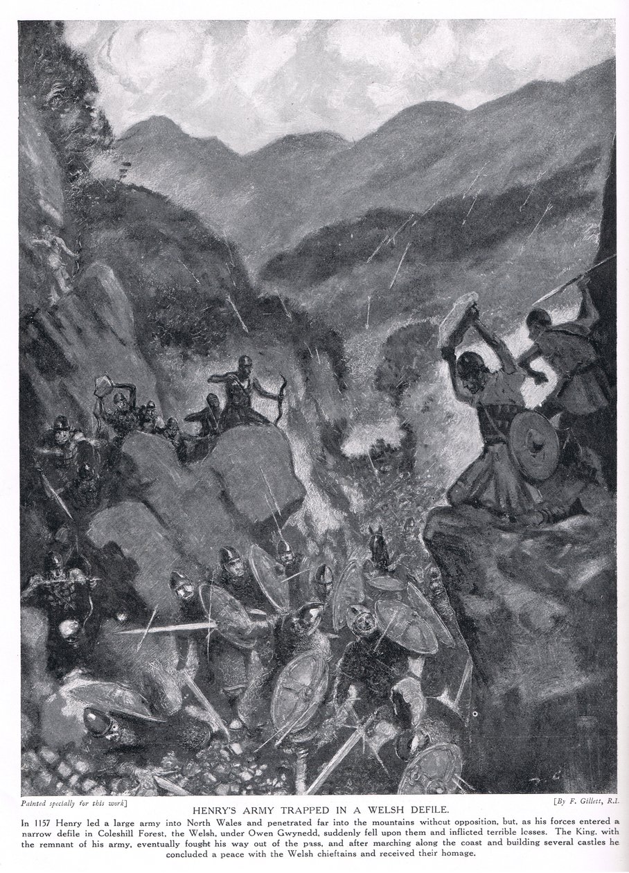 Henryho armáda uvězněná ve velšské defilé, 20. léta od Frank Gillett