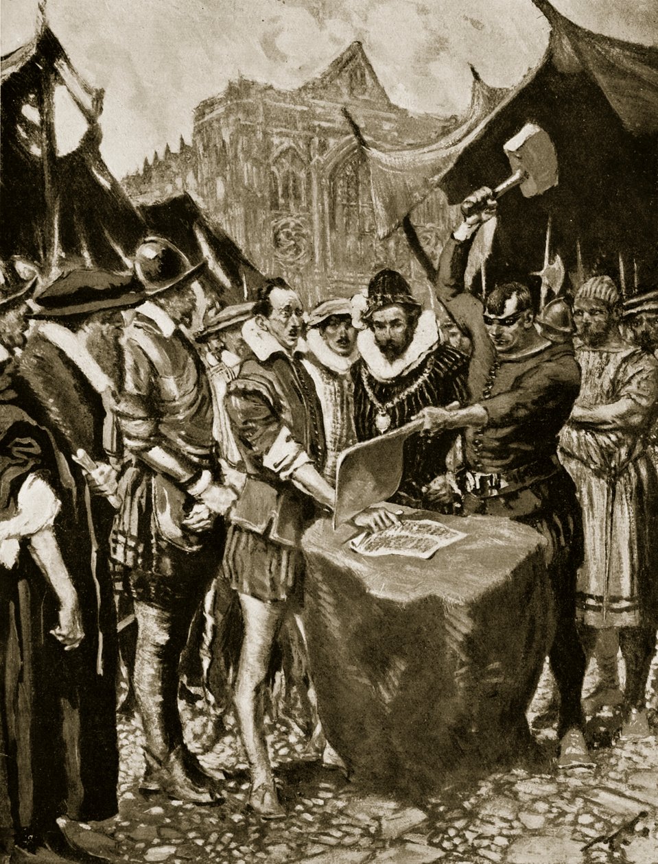 Stubbs má useknutou ruku, 1521, ilustrace z 