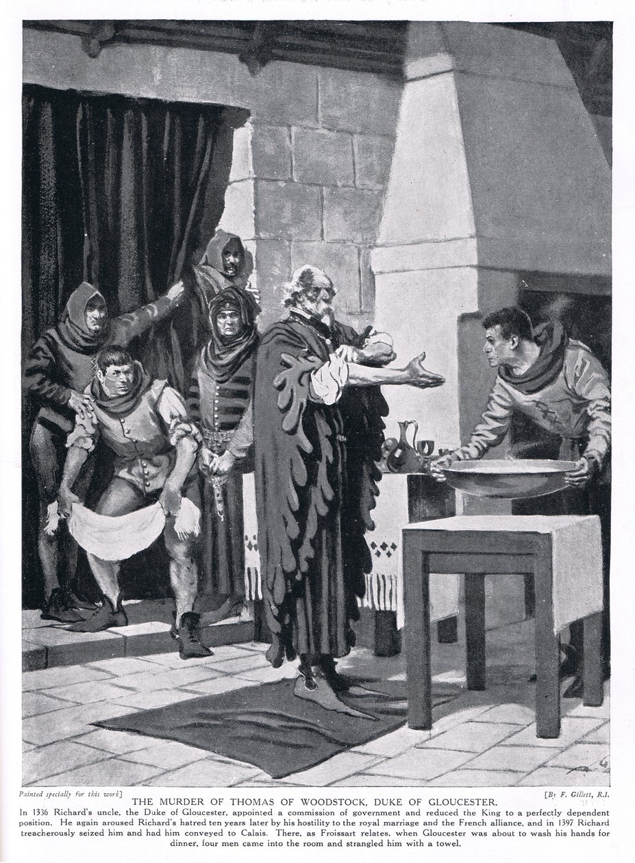 Vražda Thomase Woodstocka, vévody z Gloucesteru AD1336, 20. léta 20. století od Frank Gillett