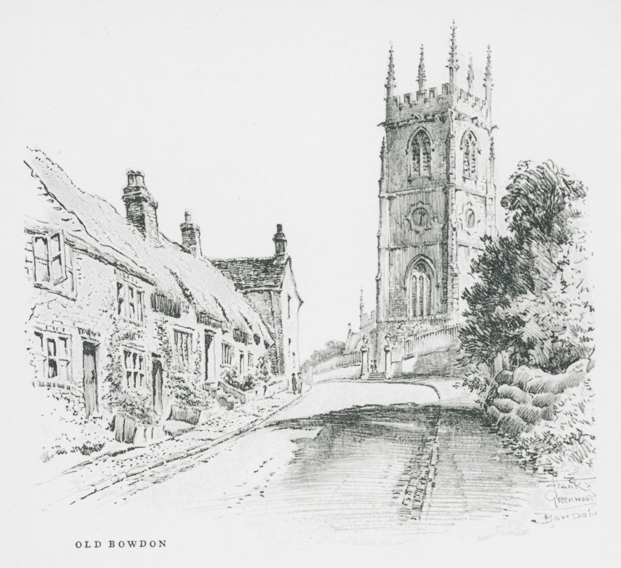 Old Bowdon (litografie) od Frank Greenwood