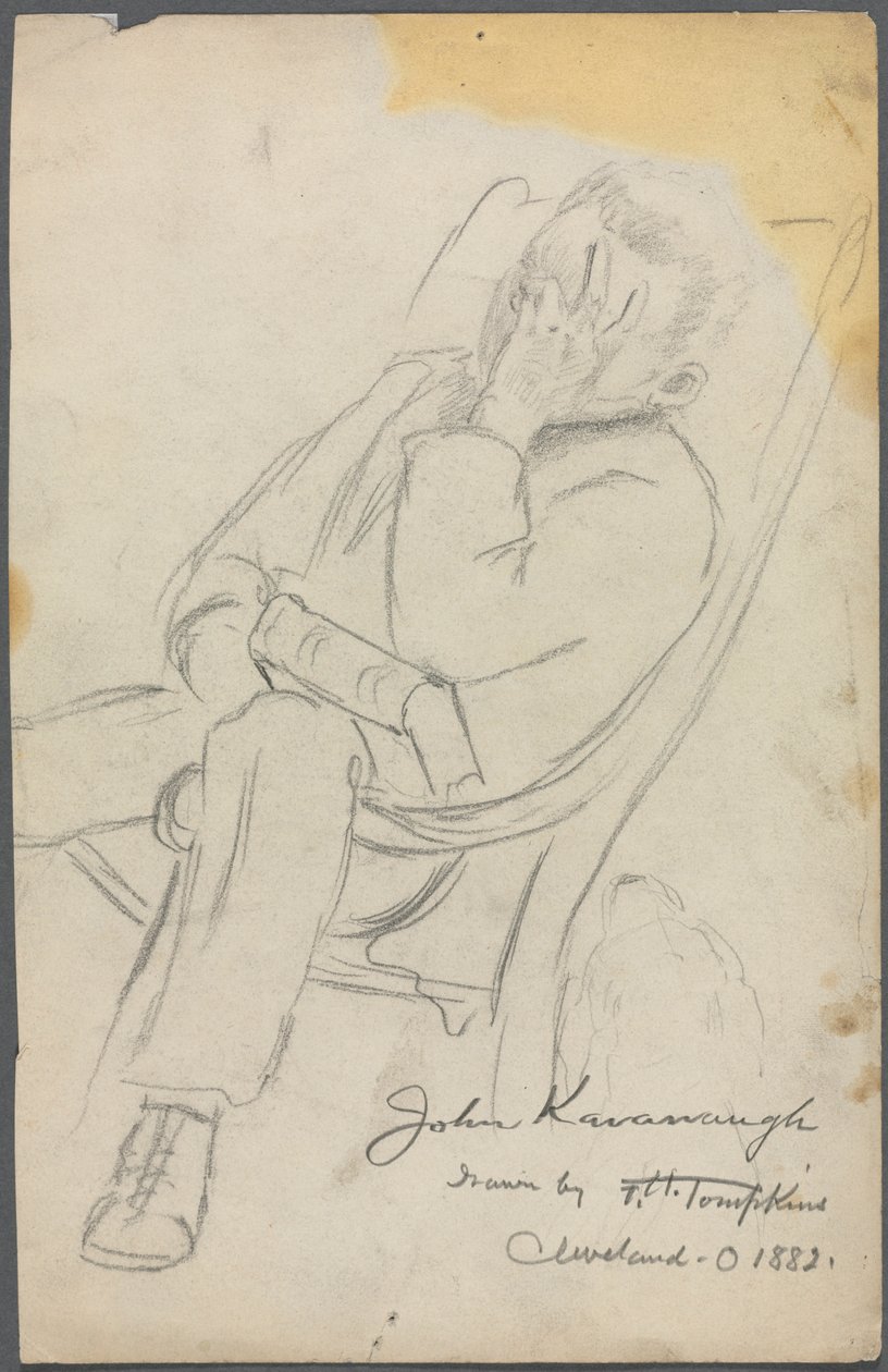 Skica Johna Kavanaugha, 1882. od Frank H. Tompkins