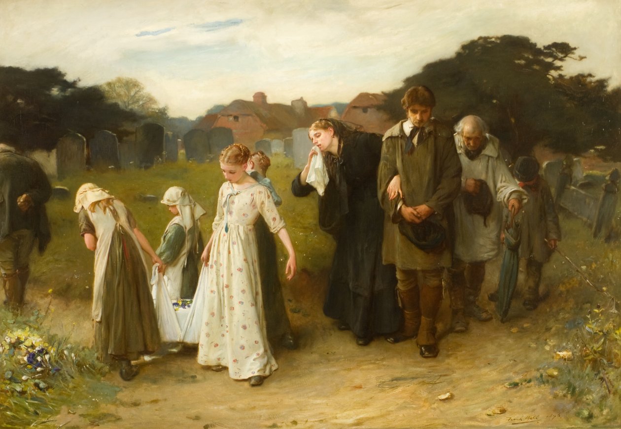 Její prvorozený, Horsham Churchyard od Frank Holl