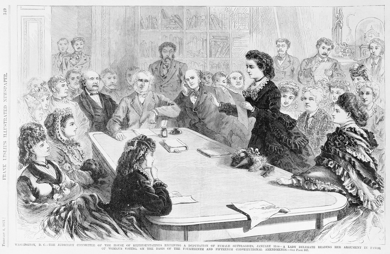 Washington D.C. Judiciary Committee..., z Frank Leslies Illustrated Newspaper, 1871 od Frank Leslie