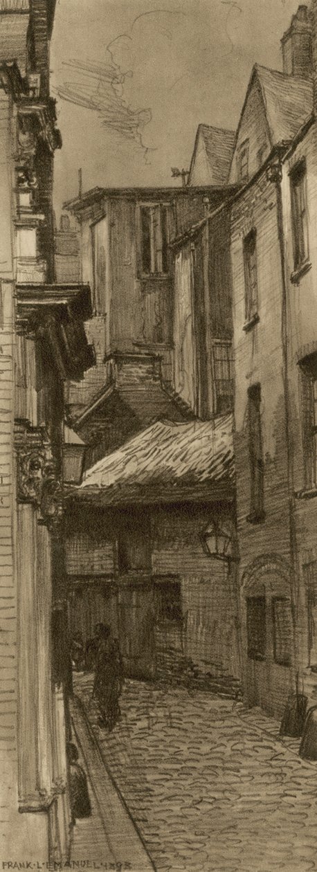 Milford Lane, Strand (rytina) od Frank Lewis Emanuel