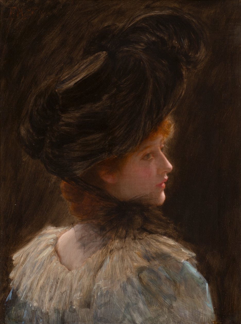 Náhodný pohled (olej na plátně) od Frank Markham Skipworth