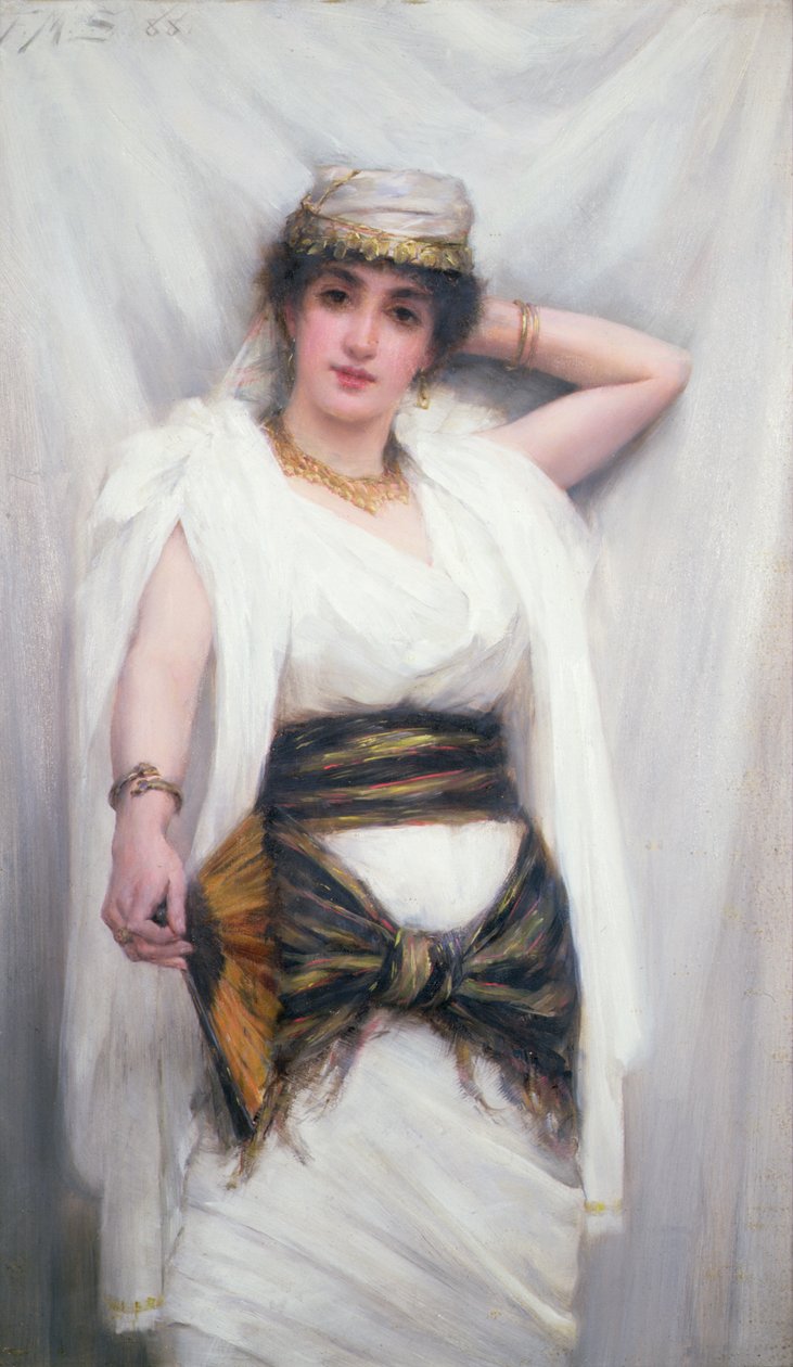 Yoletta 1888 (olej na panelu) od Frank Markham Skipworth