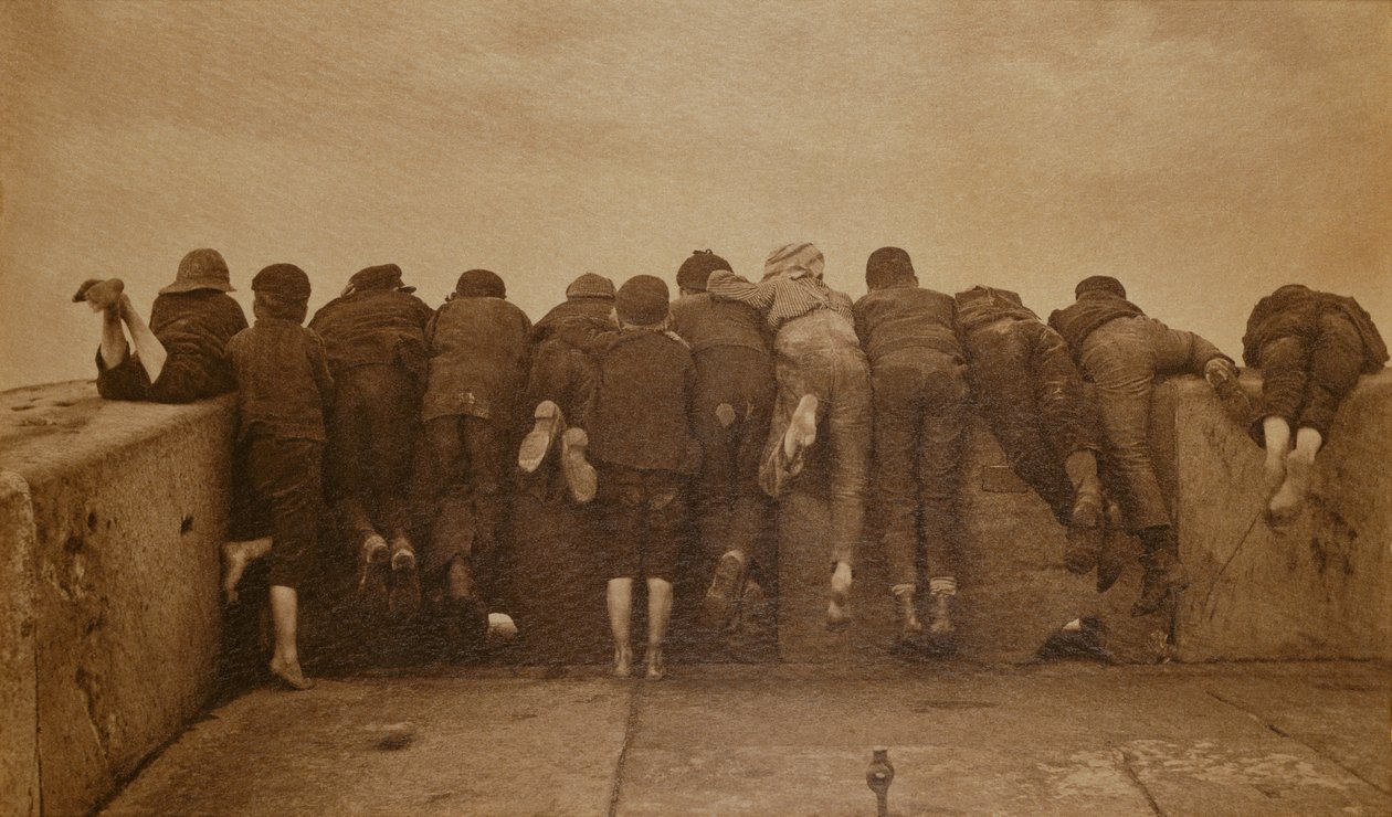 Vzrušení, cca 1889 (sépiová fotografie) od Frank Meadow Sutcliffe