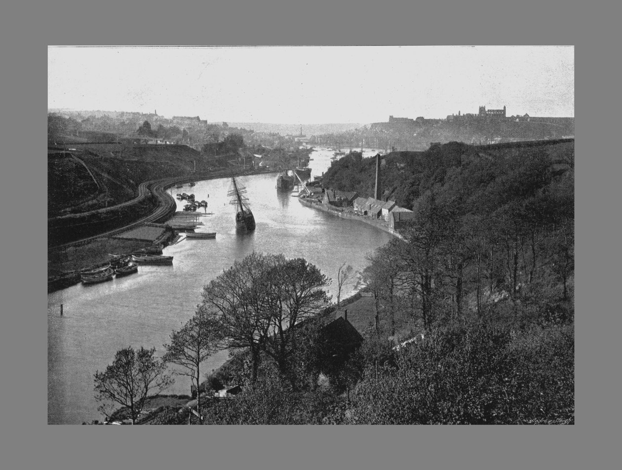 Whitby, z Larpool, c1900 od Frank Meadow Sutcliffe