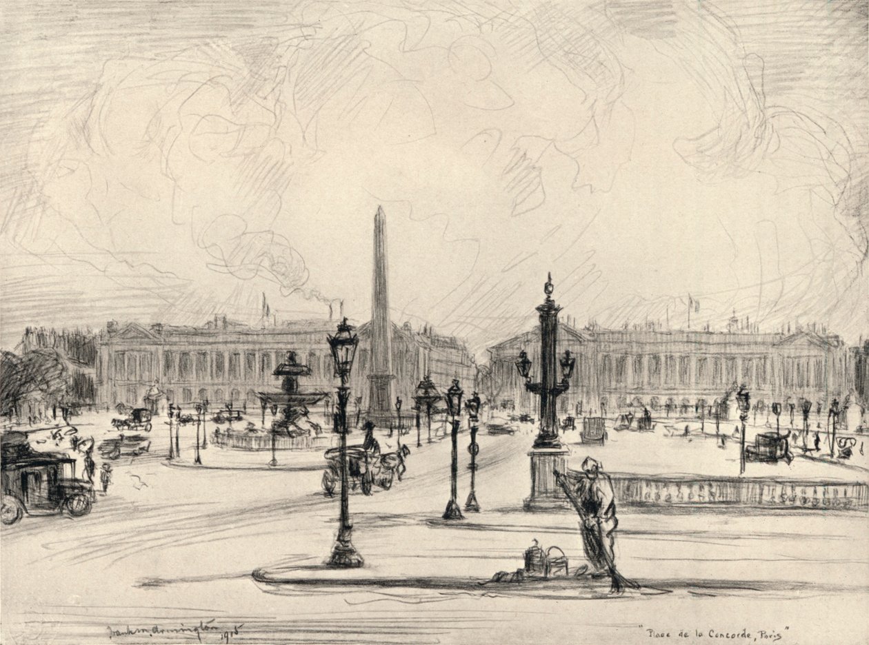 Place de la Concorde, 1915 od Frank Milton Armington