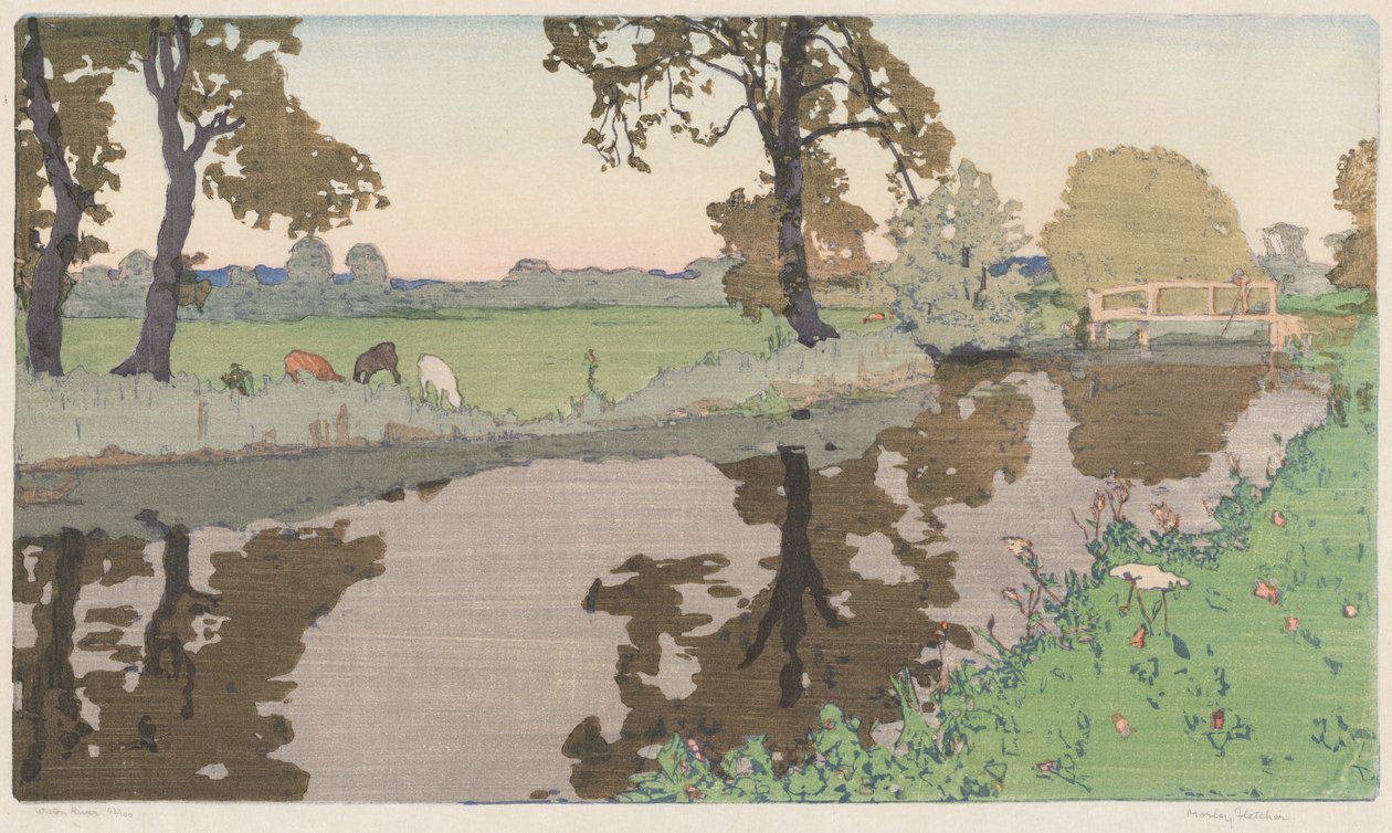 řeka Wiston od Frank Morley Fletcher