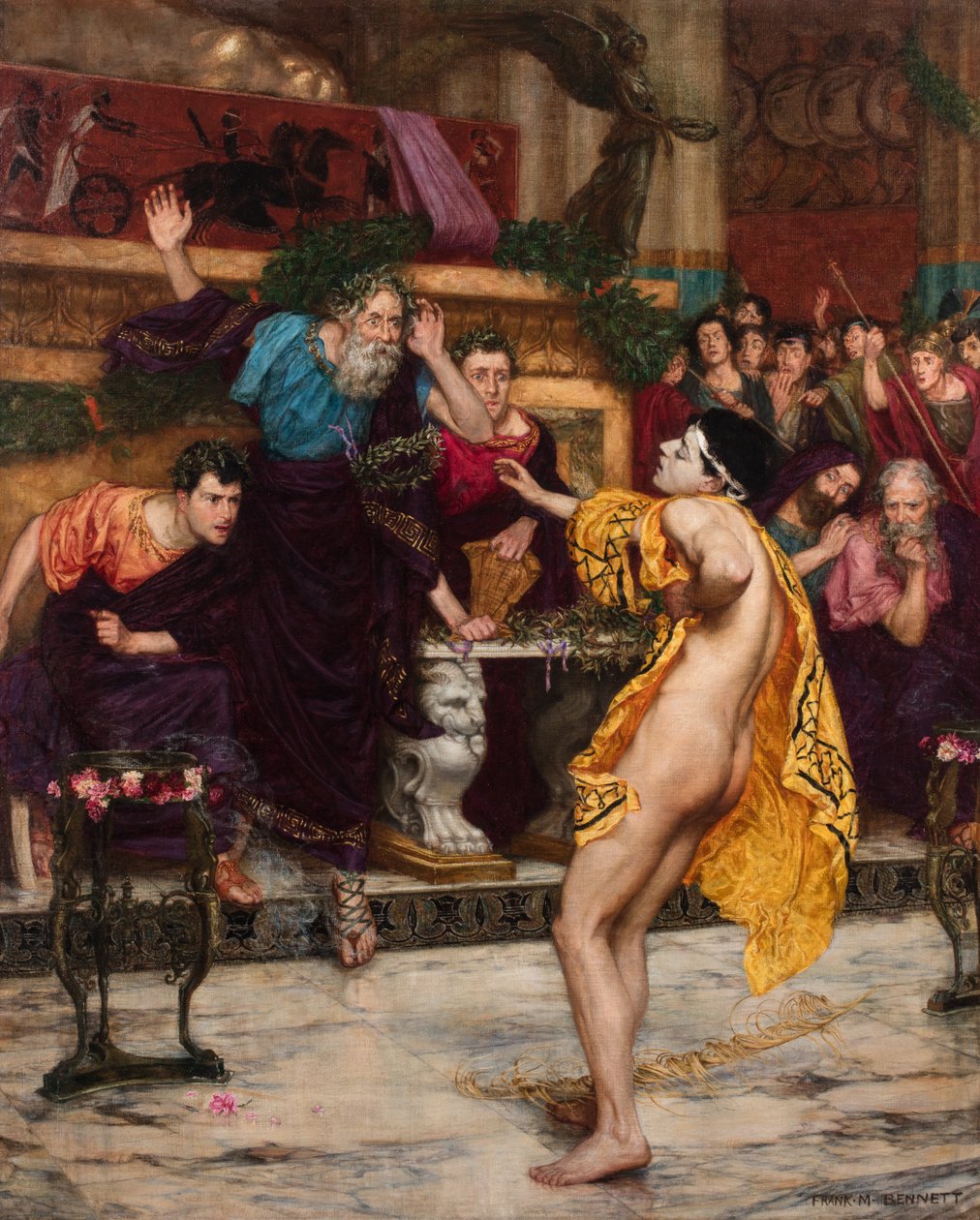 Řecký běžec Ladas padá mrtev, když si jde pro korunu do Olympie od Frank Moss Bennett