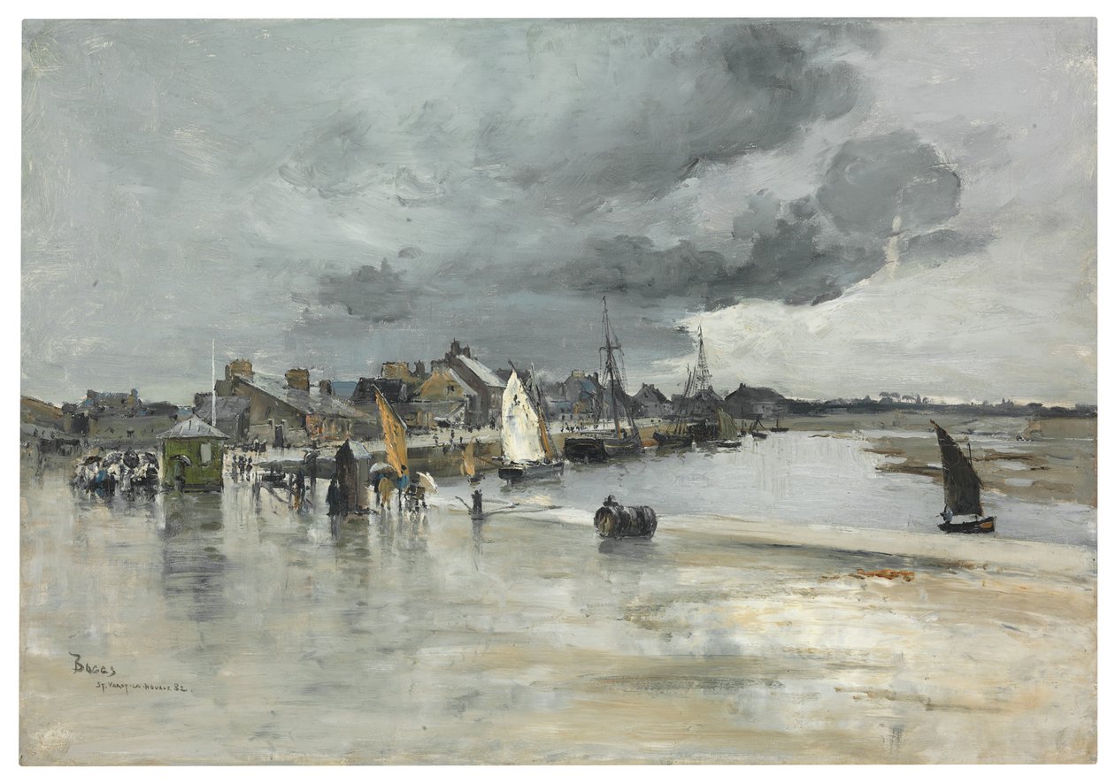 Přístav v St. Vaast, Haag, 1882 od Frank Myers Boggs
