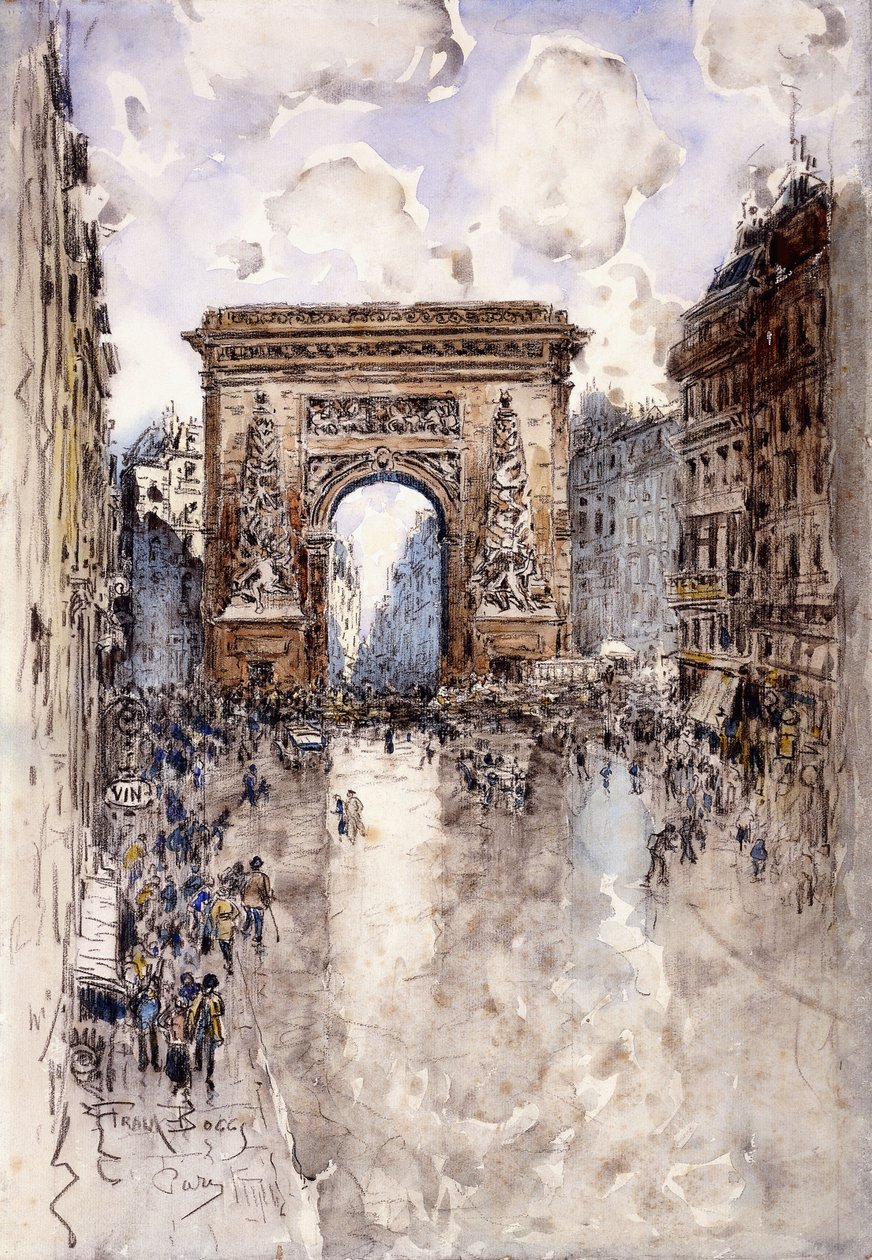 Porte St. Denis, Paříž, od Frank Myers Boggs