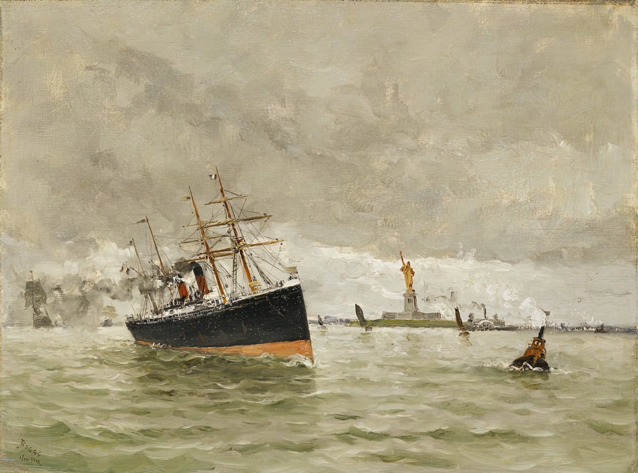 New York: Vstup do přístavu, 1887. od Frank Myers Boggs