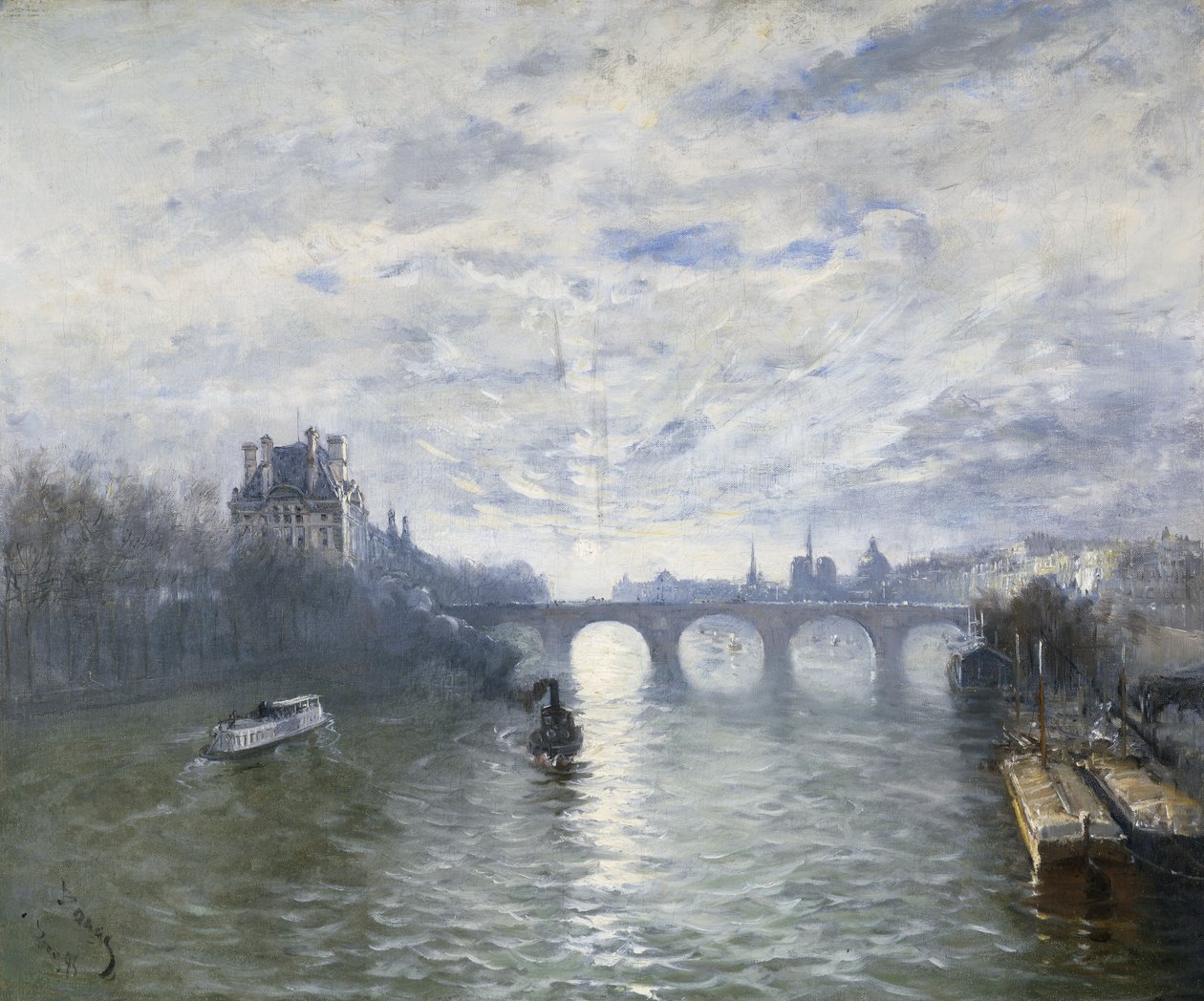 Paris Royale na Seině, 1895 od Frank Myers Boggs