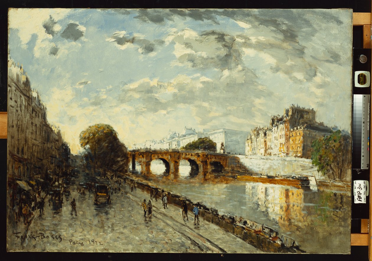 Seina v Paříži, Quai des Augustins, 1922 od Frank Myers Boggs