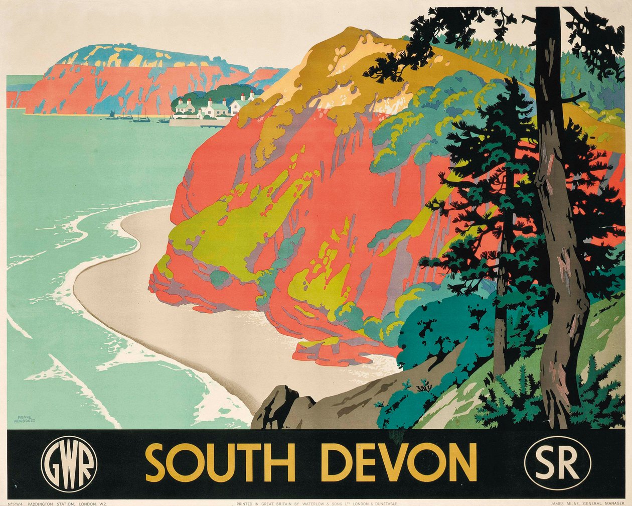 Reklamní plakát South Devon od Frank Newbould