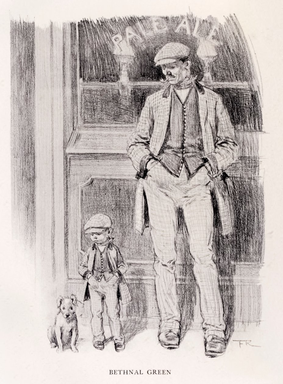"Bethnal Green" ze série "The Sketch" z roku 1906 "Nedělní oblečení podle čtvrtí od Frank Reynolds