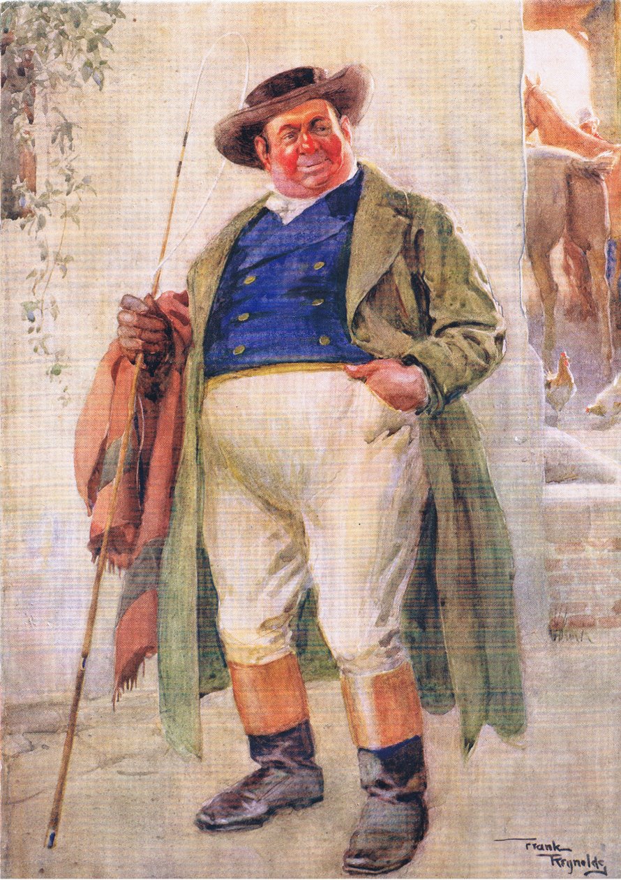 Pan Weller senior (Pickwickovy noviny) (barevná litografie) od Frank Reynolds