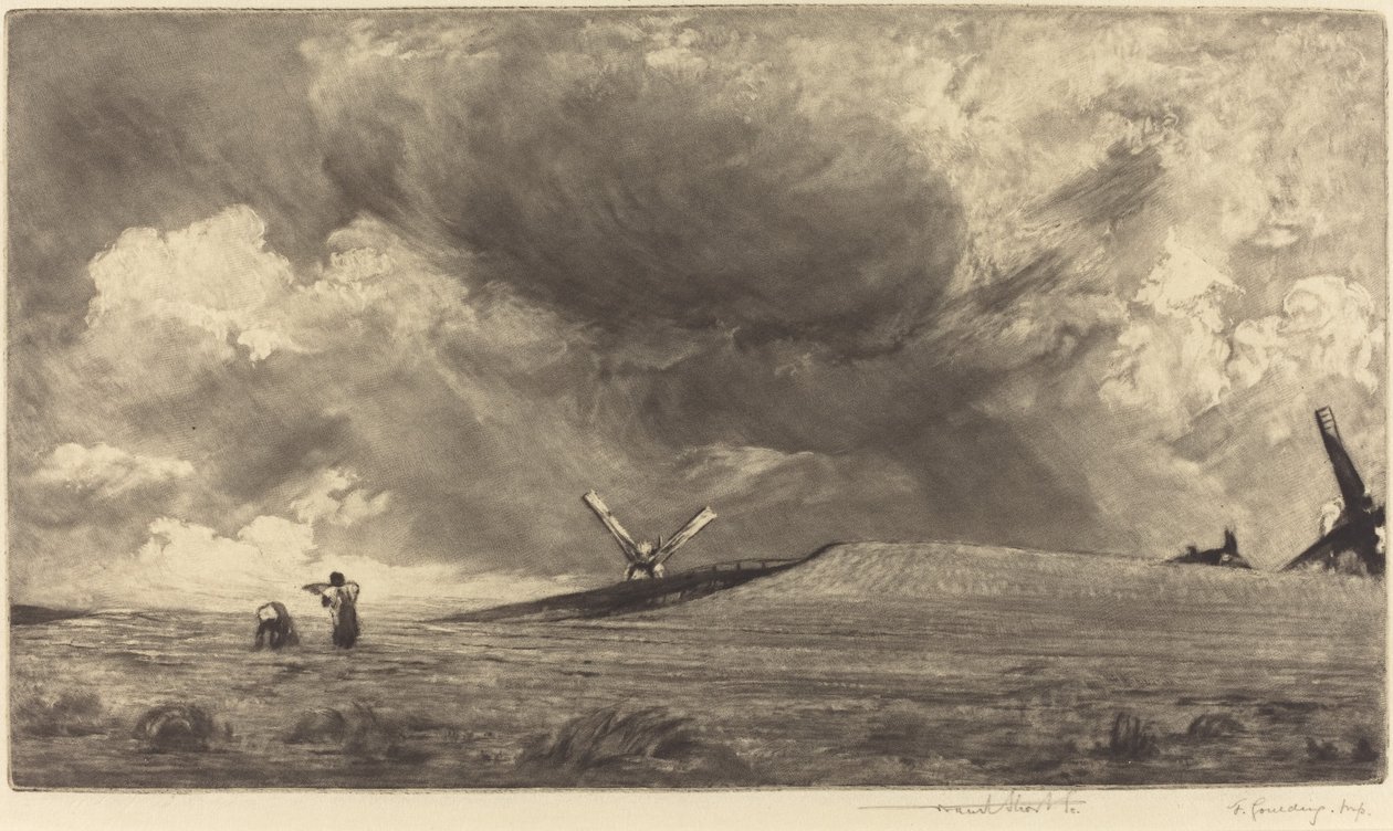A Sussex Down, 1898. od Frank Short