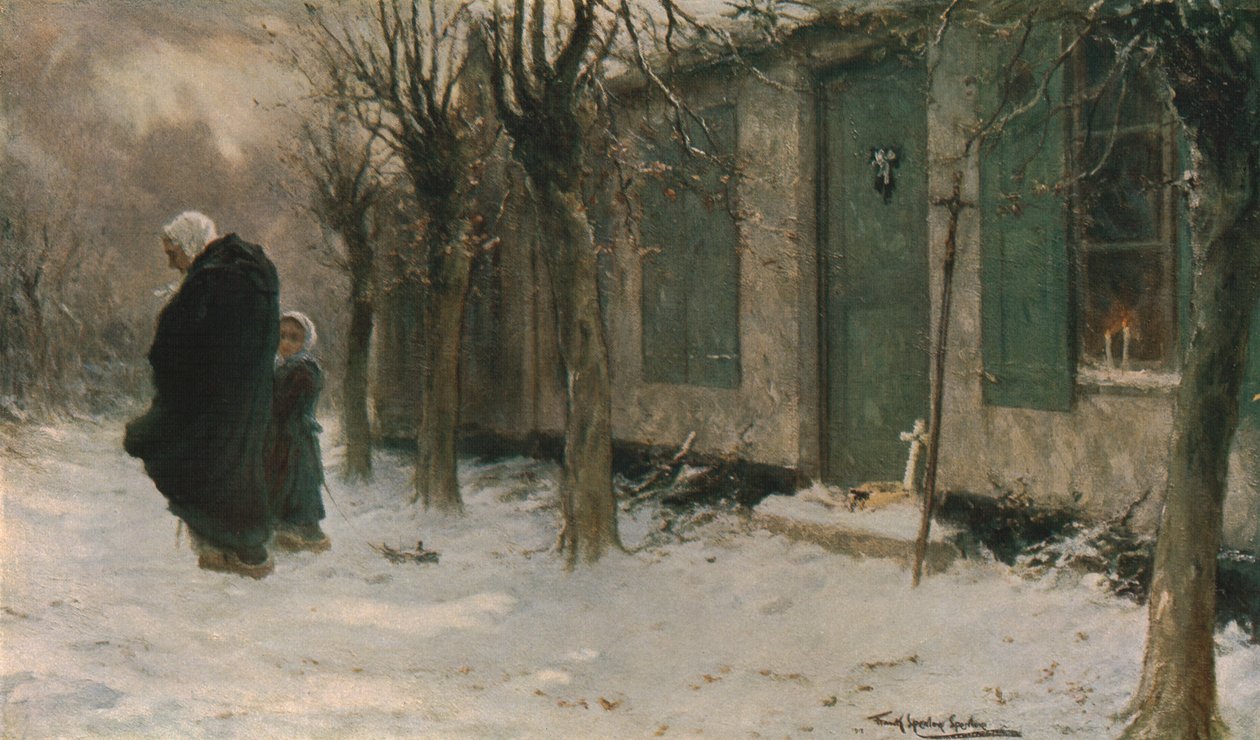 Zelené okenice: Viaticum, Belgie, 1918, c1930. od Frank Spenlove Spenlove