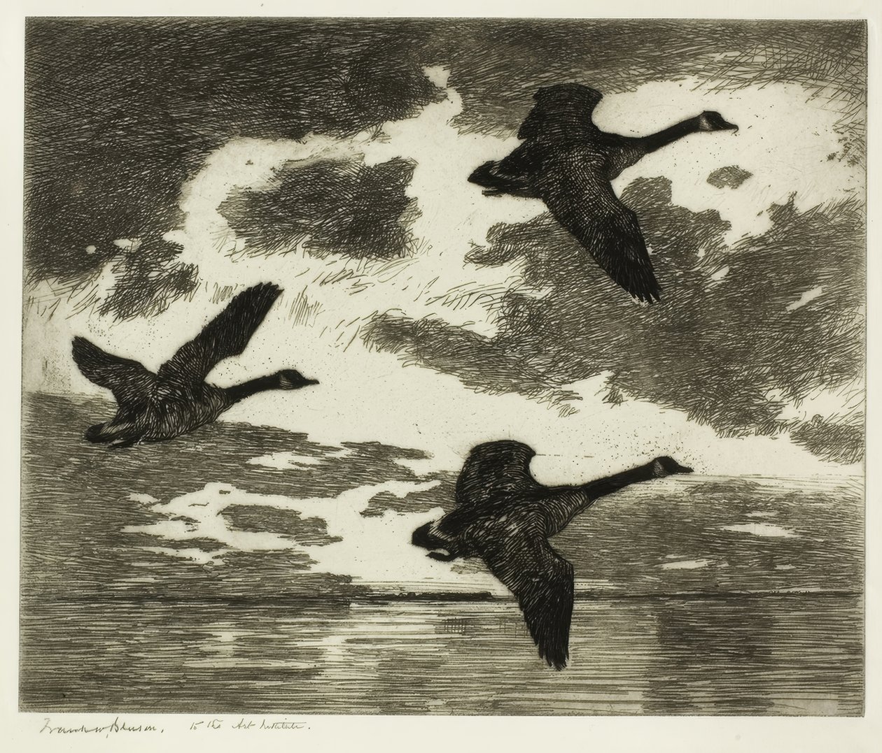 Zataženo ráno od Frank Weston Benson