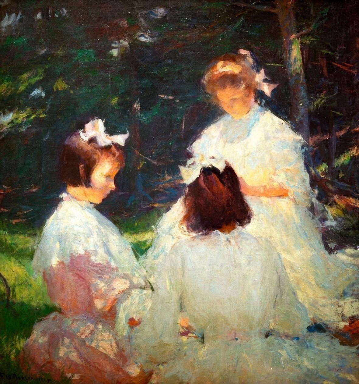 děti v lese od Frank Weston Benson