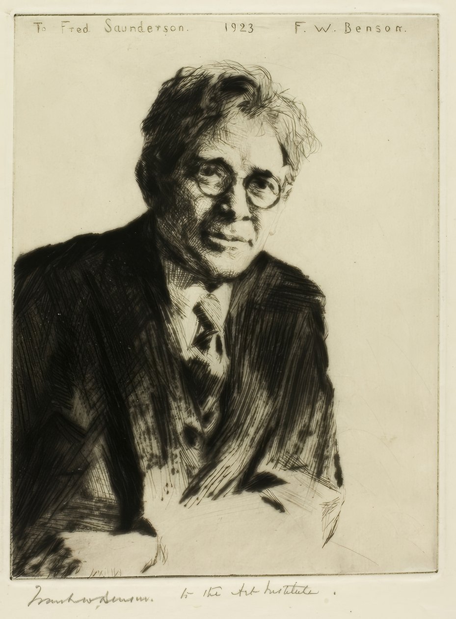 Portrét pro Freda Saundersona od Frank Weston Benson