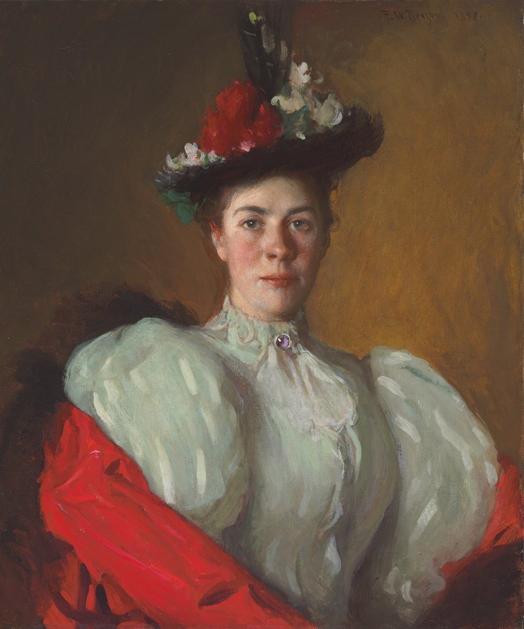 Portrét Katherine Cavenaughové od Frank Weston Benson