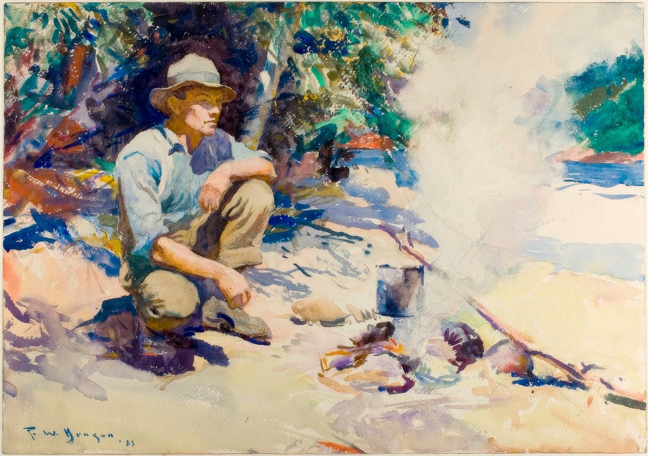 Vařit vodu v konvici od Frank Weston Benson