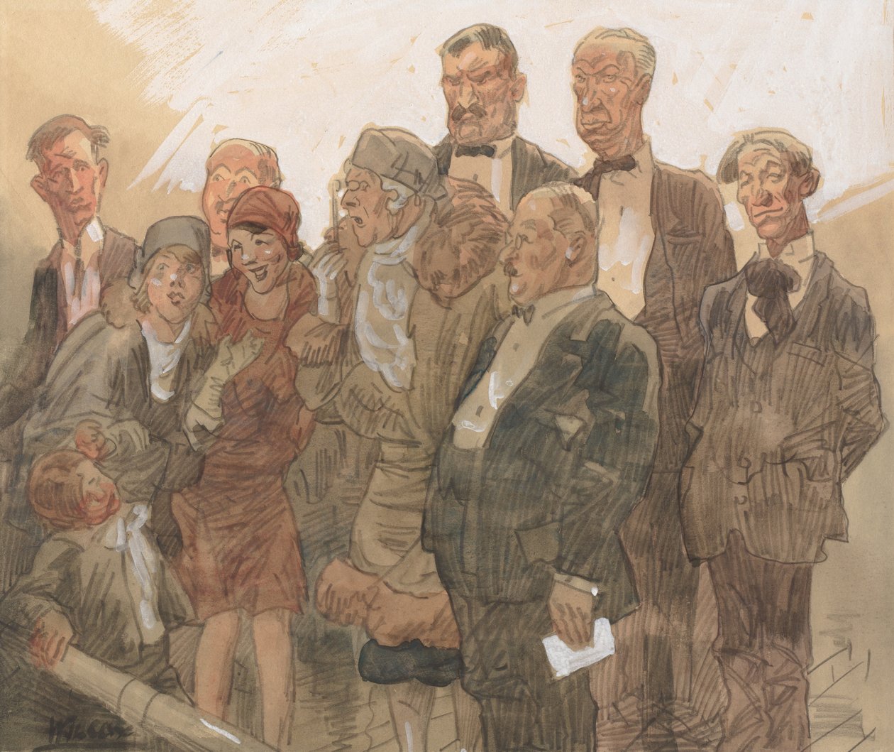 Historie obrazu č. 2: Veřejnost od Frank Wilcox