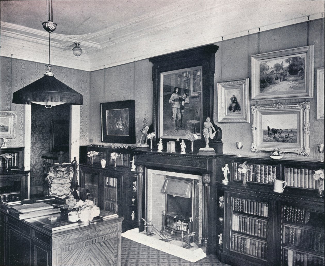 Knihovna kapitána Harveyho, Hampstead, c1903 od Frank William Brookman