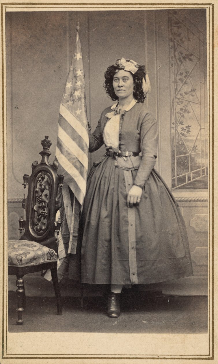 Emma Marshová, asi 1861 (foto) od Franklin Benjamin Gage