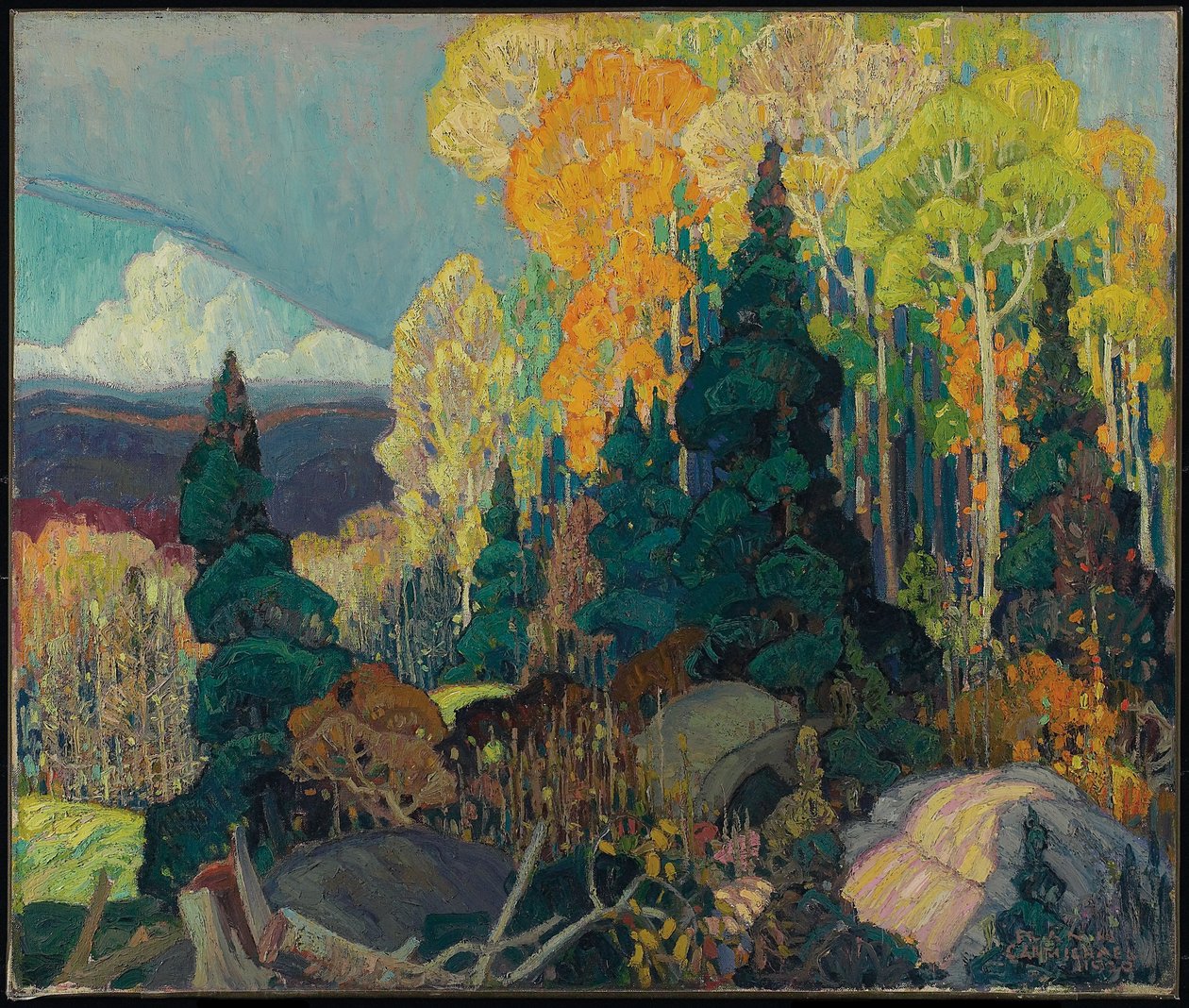 Podzimní svah od Franklin Carmichael