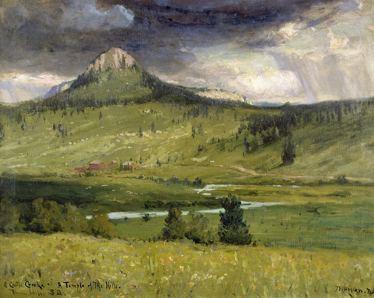 South Castle Creek, Temple of the Hills, Black Hills, Jižní Dakota od Franklin De Haven