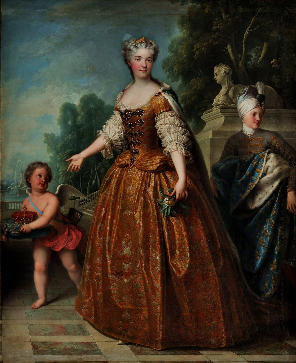 Portrét Marie Leszczyńské (1703-1768), francouzské královny od François Albert Stiémart