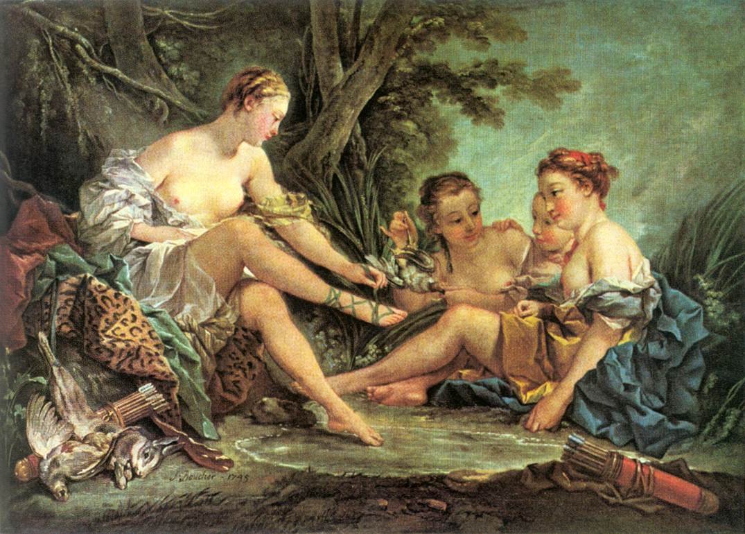 Diana po lovu od François Boucher