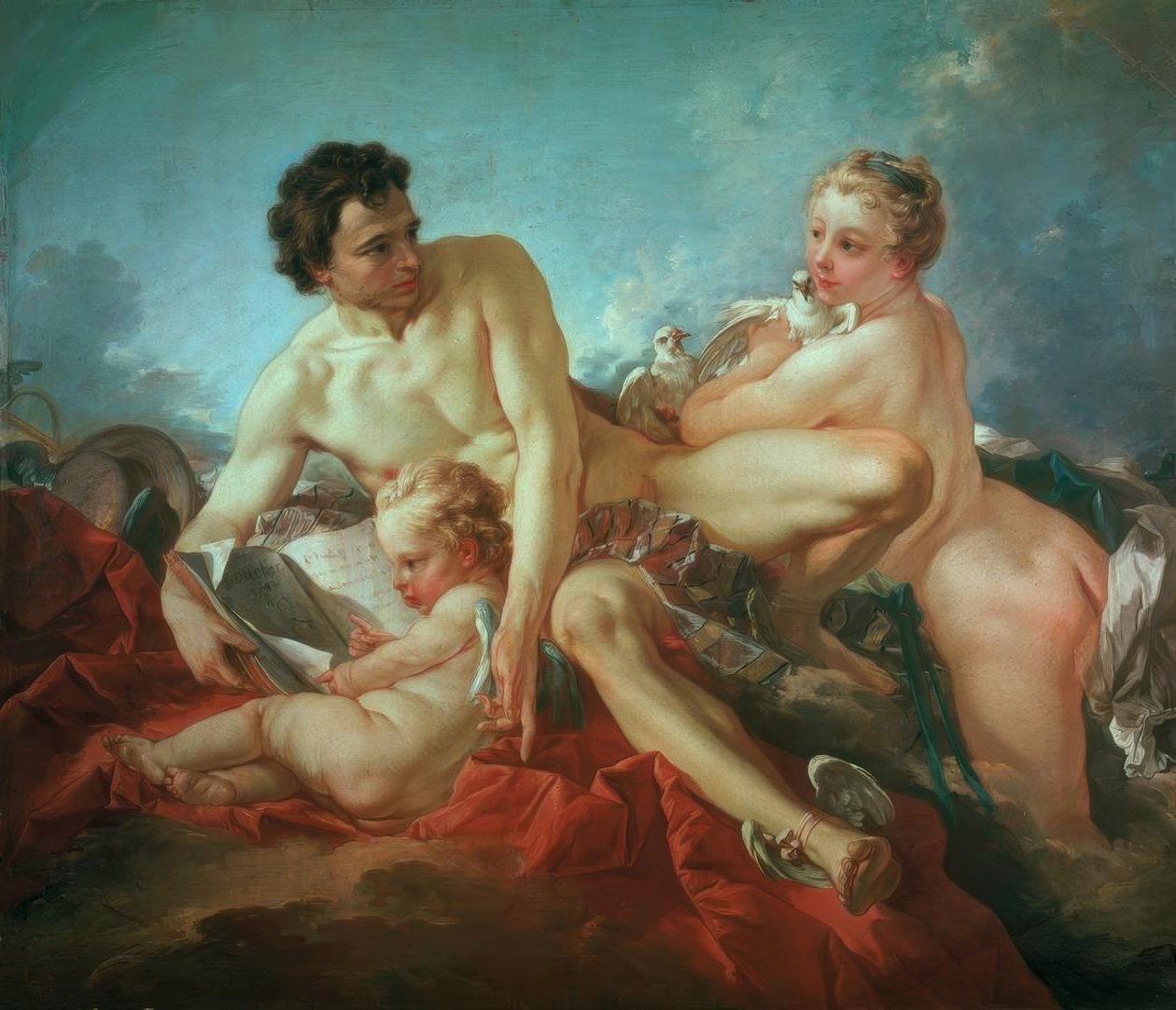 Amorova výchova od François Boucher