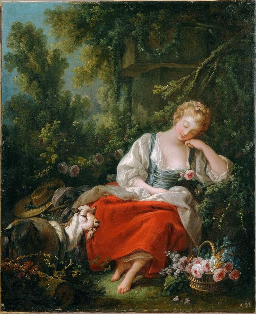 Snící pastýřka od François Boucher