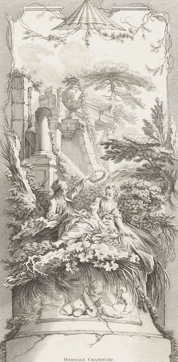 Hommage Champeter (pastorální) v nových dílech pro obrazovky (nové koncepty pro obrazovky) od François Boucher