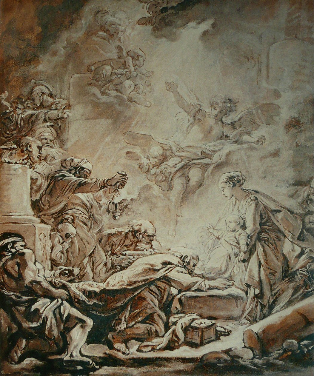Klanění tří králů od François Boucher